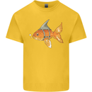 Shark Wannabe Funny Goldfish Sea Fishing Kids T-Shirt Childrens Yellow