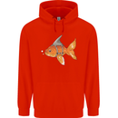Shark Wannabe Funny Goldfish Sea Fishing Mens 80% Cotton Hoodie Bright Red