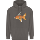 Shark Wannabe Funny Goldfish Sea Fishing Mens 80% Cotton Hoodie Charcoal