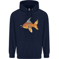 Shark Wannabe Funny Goldfish Sea Fishing Mens 80% Cotton Hoodie Navy Blue