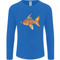 Shark Wannabe Funny Goldfish Sea Fishing Mens Long Sleeve T-Shirt Royal Blue