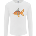 Shark Wannabe Funny Goldfish Sea Fishing Mens Long Sleeve T-Shirt White