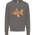 Shark Wannabe Funny Goldfish Sea Fishing Mens Sweatshirt Jumper Charcoal