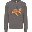 Shark Wannabe Funny Goldfish Sea Fishing Mens Sweatshirt Jumper Charcoal