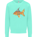 Shark Wannabe Funny Goldfish Sea Fishing Mens Sweatshirt Jumper Peppermint