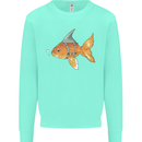 Shark Wannabe Funny Goldfish Sea Fishing Mens Sweatshirt Jumper Peppermint