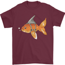 Shark Wannabe Funny Goldfish Sea Fishing Mens T-Shirt 100% Cotton Maroon