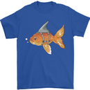 Shark Wannabe Funny Goldfish Sea Fishing Mens T-Shirt 100% Cotton Royal Blue