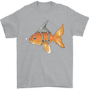 Shark Wannabe Funny Goldfish Sea Fishing Mens T-Shirt 100% Cotton Sports Grey