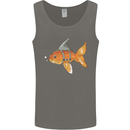 Shark Wannabe Funny Goldfish Sea Fishing Mens Vest Tank Top Charcoal