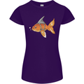 Shark Wannabe Funny Goldfish Sea Fishing Womens Petite Cut T-Shirt Purple