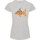 Shark Wannabe Funny Goldfish Sea Fishing Womens Petite Cut T-Shirt Sports Grey