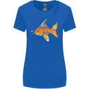 Shark Wannabe Funny Goldfish Sea Fishing Womens Wider Cut T-Shirt Royal Blue