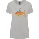 Shark Wannabe Funny Goldfish Sea Fishing Womens Wider Cut T-Shirt Sports Grey