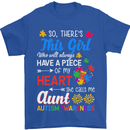 She Calls Me Aunt Autistic Autism Aunty ASD Mens T-Shirt Cotton Gildan Royal Blue