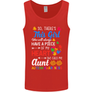 She Calls Me Aunt Autistic Autism Aunty ASD Mens Vest Tank Top Red