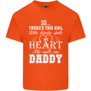 She Calls Me Daddy Funny Father's Day Mens Cotton T-Shirt Tee Top Orange