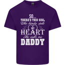 She Calls Me Daddy Funny Father's Day Mens Cotton T-Shirt Tee Top Purple