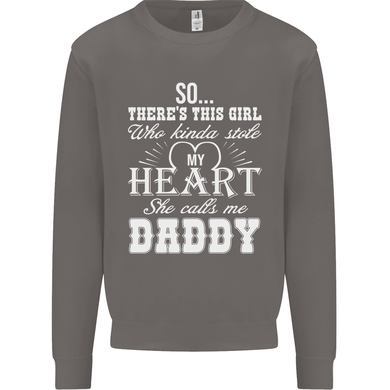 She Calls Me Daddy Funny Father's Day Mens Sweatshirt Jumper Charcoal