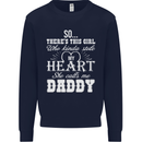 She Calls Me Daddy Funny Father's Day Mens Sweatshirt Jumper Navy Blue