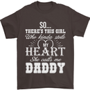 She Calls Me Daddy Funny Father's Day Mens T-Shirt Cotton Gildan Dark Chocolate