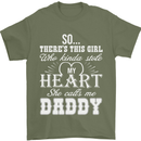 She Calls Me Daddy Funny Father's Day Mens T-Shirt Cotton Gildan Military Green