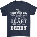 She Calls Me Daddy Funny Father's Day Mens T-Shirt Cotton Gildan Navy Blue