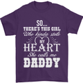 She Calls Me Daddy Funny Father's Day Mens T-Shirt Cotton Gildan Purple