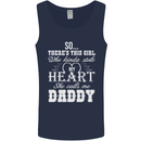She Calls Me Daddy Funny Father's Day Mens Vest Tank Top Navy Blue