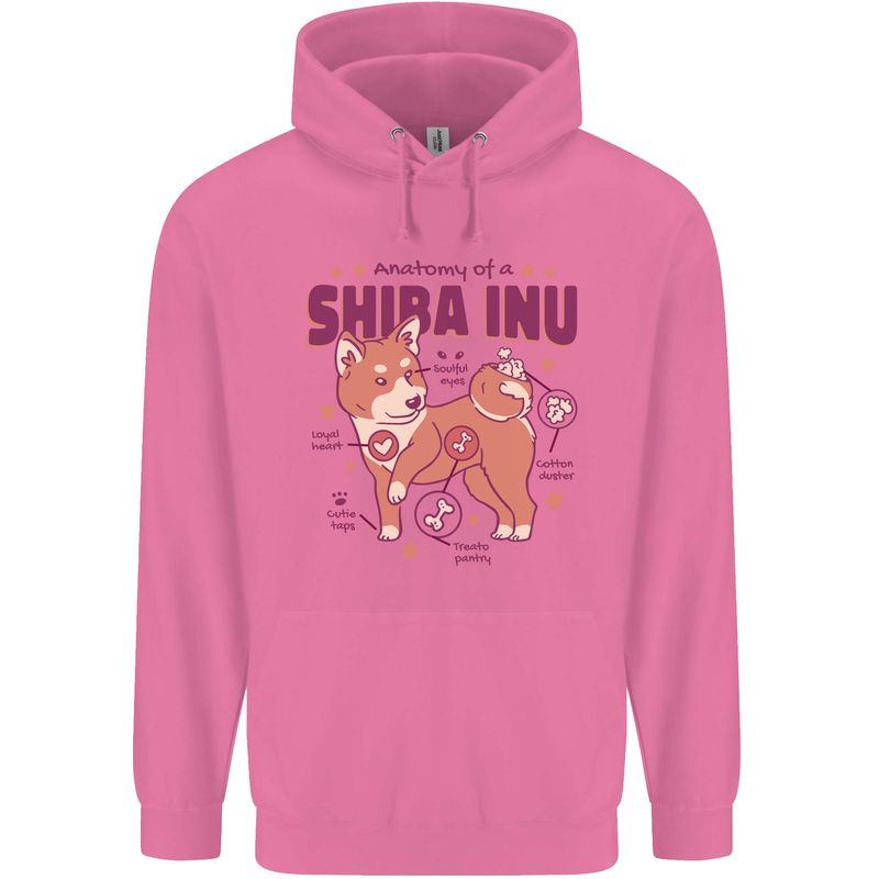 Shiba Inu Anatomy Childrens Kids Hoodie Azalea