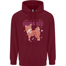Shiba Inu Anatomy Childrens Kids Hoodie Maroon