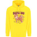Shiba Inu Anatomy Childrens Kids Hoodie Yellow