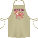Shiba Inu Anatomy Cotton Apron 100% Organic Khaki