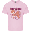 Shiba Inu Anatomy Kids T-Shirt Childrens Light Pink