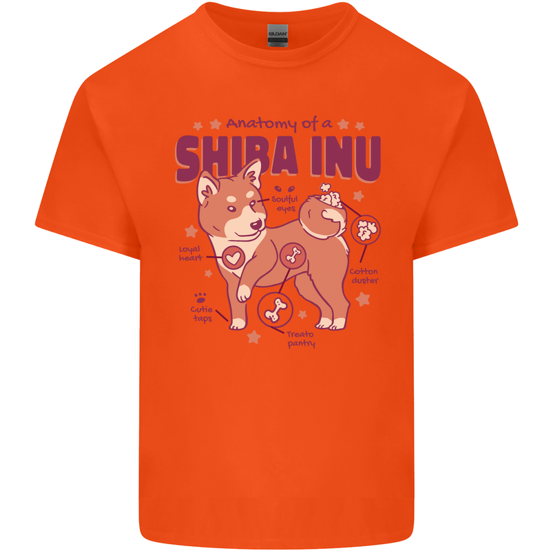 Shiba Inu Anatomy Kids T-Shirt Childrens Orange