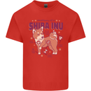 Shiba Inu Anatomy Kids T-Shirt Childrens Red