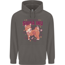 Shiba Inu Anatomy Mens 80% Cotton Hoodie Charcoal