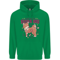 Shiba Inu Anatomy Mens 80% Cotton Hoodie Irish Green