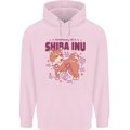 Shiba Inu Anatomy Mens 80% Cotton Hoodie Light Pink