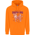 Shiba Inu Anatomy Mens 80% Cotton Hoodie Orange