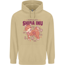 Shiba Inu Anatomy Mens 80% Cotton Hoodie Sand