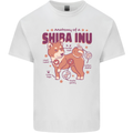 Shiba Inu Anatomy Mens Cotton T-Shirt Tee Top White