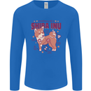 Shiba Inu Anatomy Mens Long Sleeve T-Shirt Royal Blue