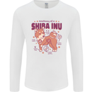 Shiba Inu Anatomy Mens Long Sleeve T-Shirt White