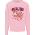 Shiba Inu Anatomy Mens Sweatshirt Jumper Light Pink