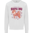 Shiba Inu Anatomy Mens Sweatshirt Jumper White