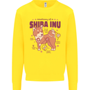 Shiba Inu Anatomy Mens Sweatshirt Jumper Yellow