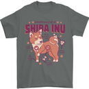 Shiba Inu Anatomy Mens T-Shirt 100% Cotton Charcoal