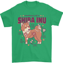 Shiba Inu Anatomy Mens T-Shirt 100% Cotton Irish Green
