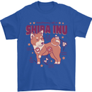 Shiba Inu Anatomy Mens T-Shirt 100% Cotton Royal Blue